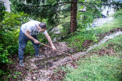 Reichenbach a.F.: Erneute Unwetterfront zieht ueber den Ort